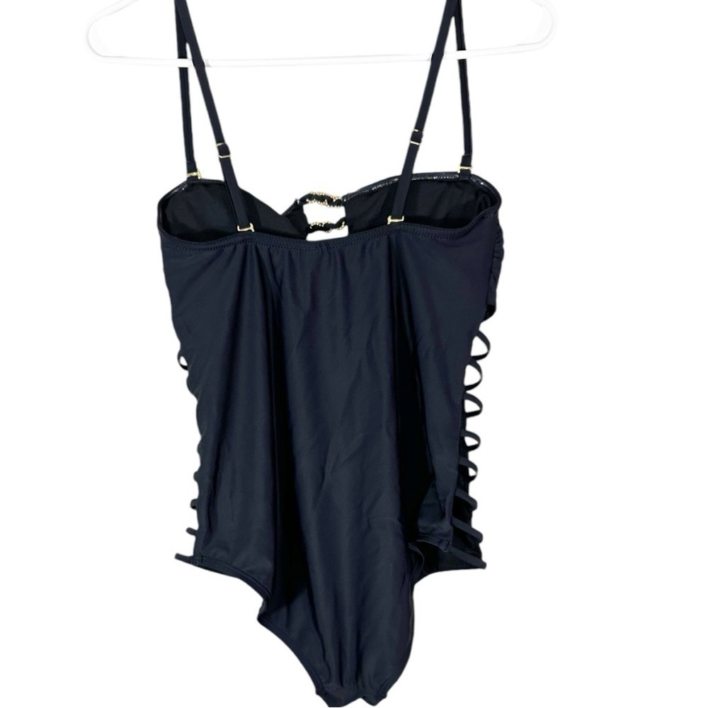 🌸Cyn & Luca Black Strapless One Piece Swimsuit- Size M - Picture 4 of 8